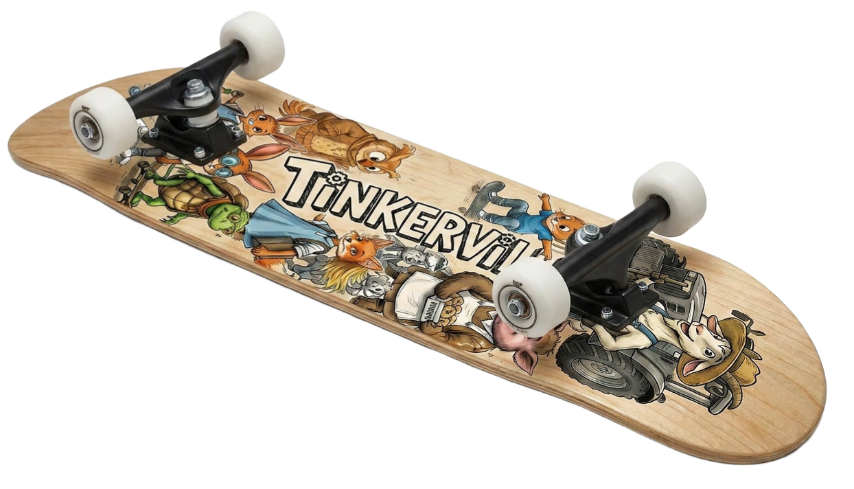 Custom Tinkerville Skateboard Prize